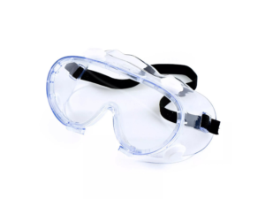 Okulary ochronne przezroczyste bhp z wentylacją gogle robocze na gumce